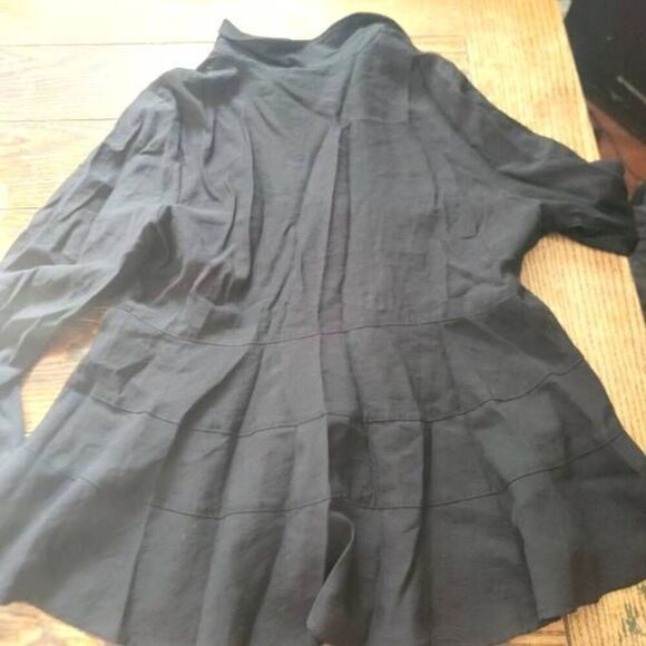 Tuckernuck Pomander Place Ashlen Button Up Blouse In Black Size XL - Picture 5 of 5